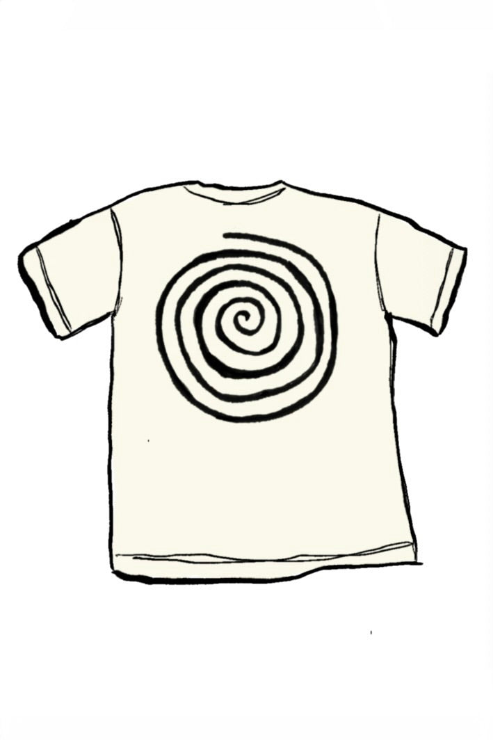CLASSIC OFF WHITE SPIRAL TEE