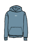 CLASSIC GREY-BLUE SPIRAL HOODIE