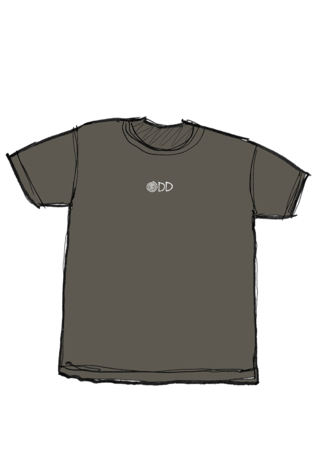 CLASSIC CHARCOAL SPIRAL TEE