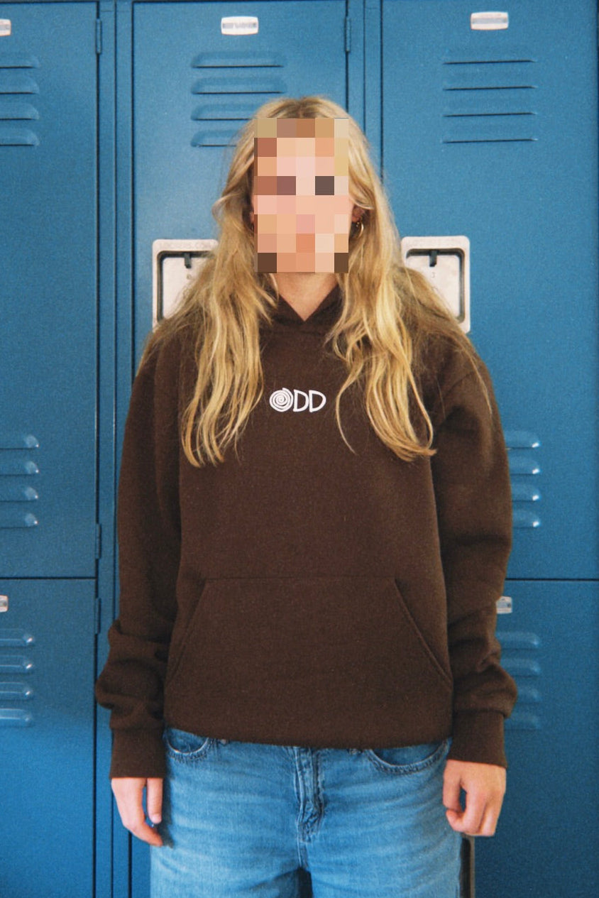 CLASSIC BROWN SPIRAL HOODIE