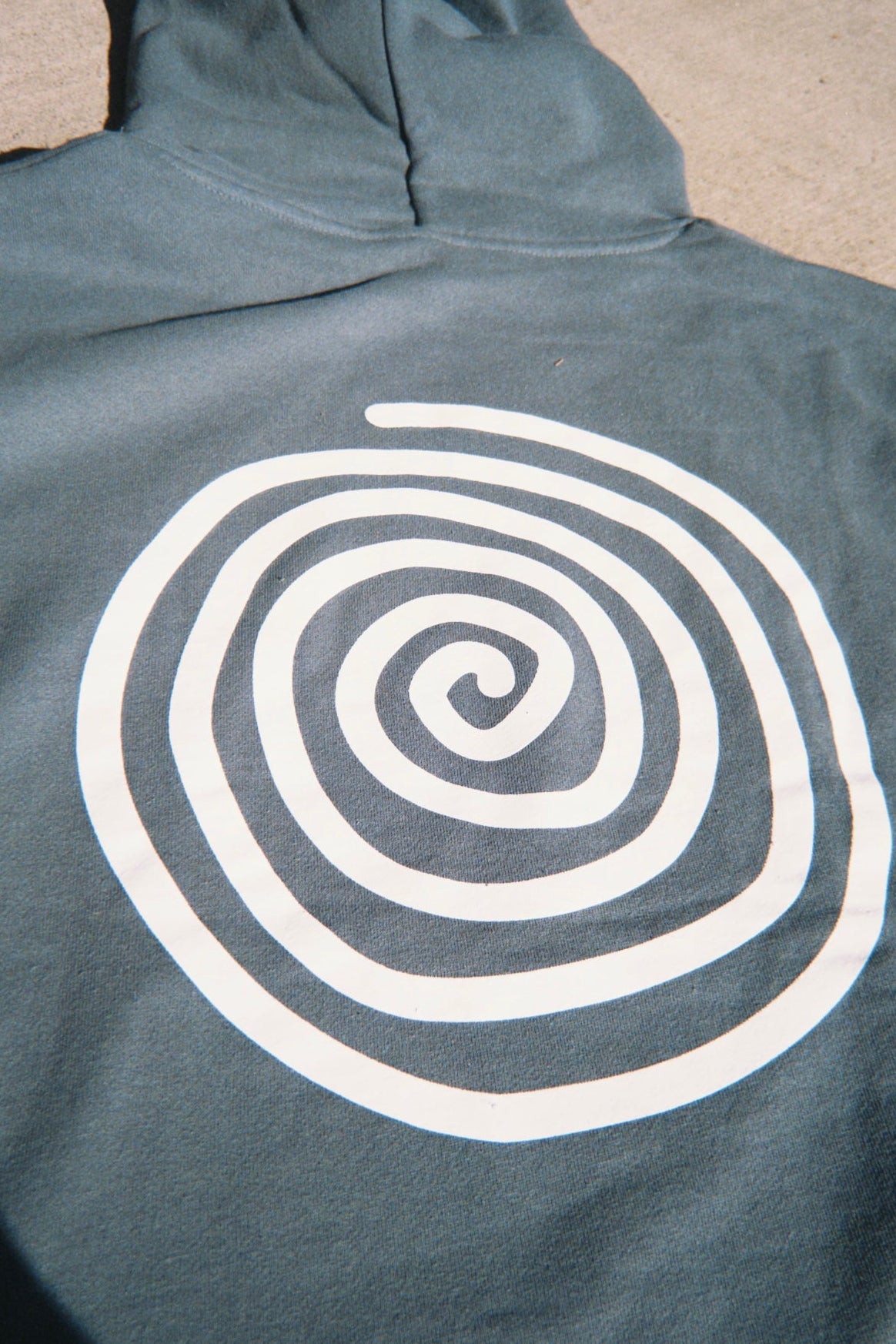 CLASSIC GREY-BLUE SPIRAL HOODIE