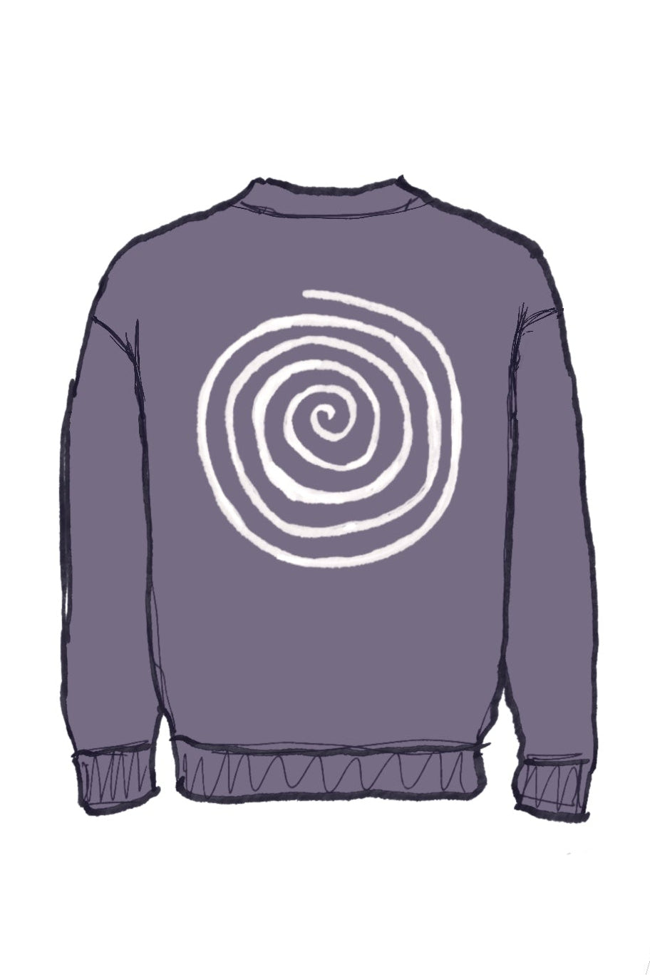 CLASSIC LAVENDER SPIRAL CREW