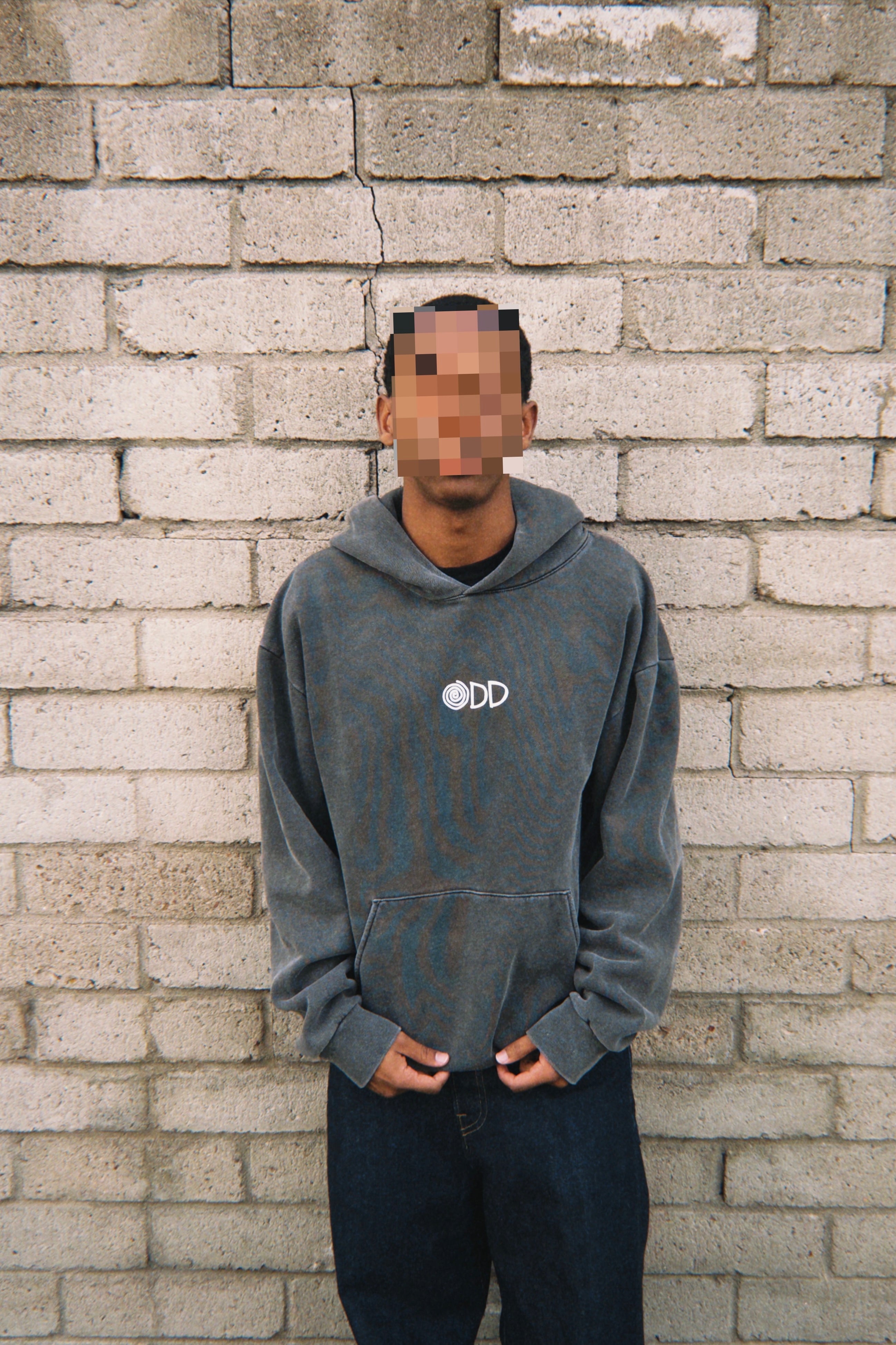 CLASSIC CHARCOAL SPIRAL HOODIE