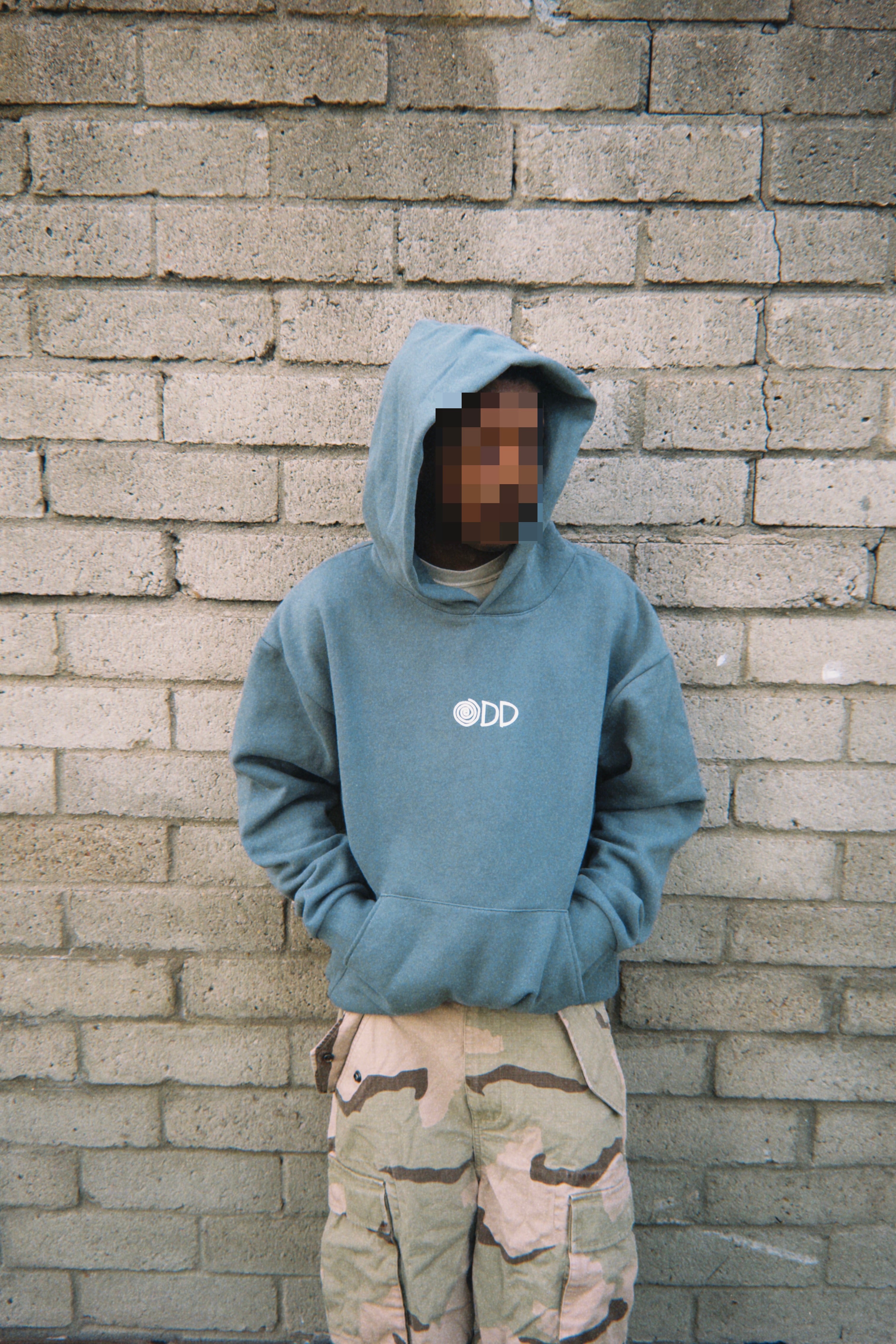 CLASSIC GREY-BLUE SPIRAL HOODIE